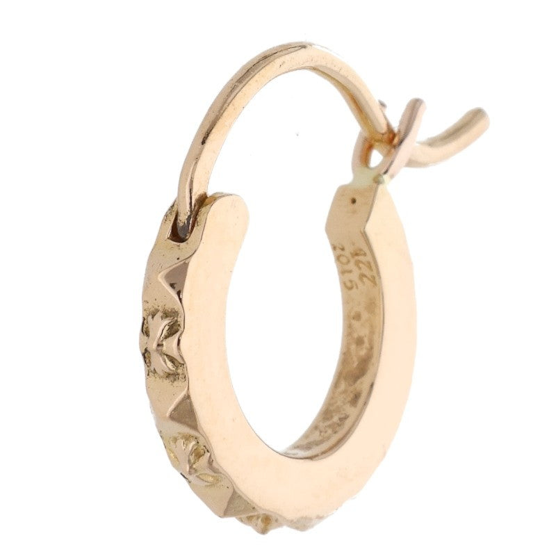 Chrome Hearts 22K Tiny TFP Hoop Yellow Gold Size ONE SIZE