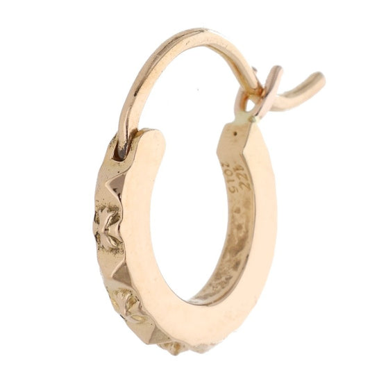 Chrome Hearts 22K Tiny TFP Hoop Yellow Gold Size ONE SIZE