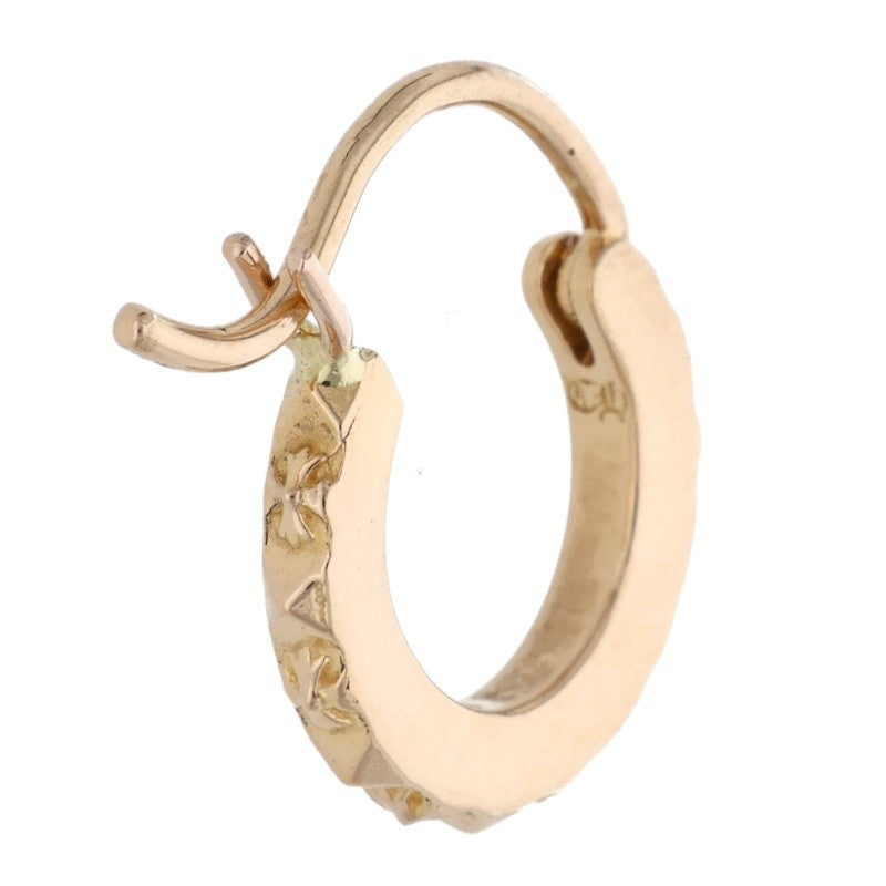 Chrome Hearts 22K Tiny TFP Hoop Yellow Gold Size ONE SIZE