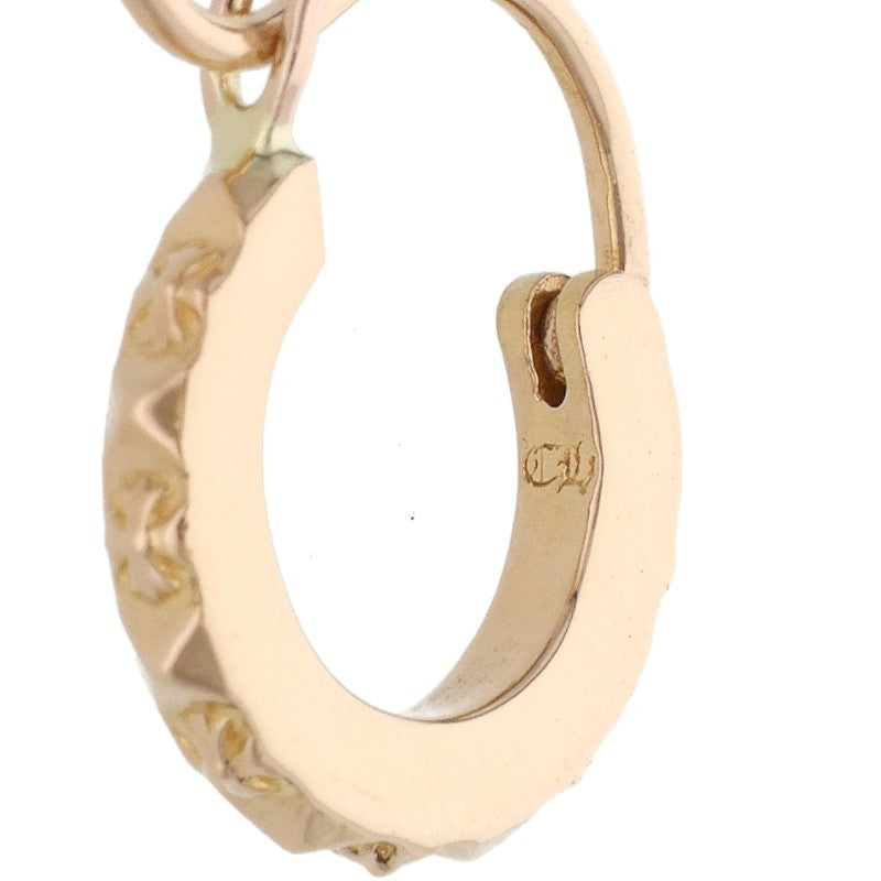 Chrome Hearts 22K Tiny TFP Hoop Yellow Gold