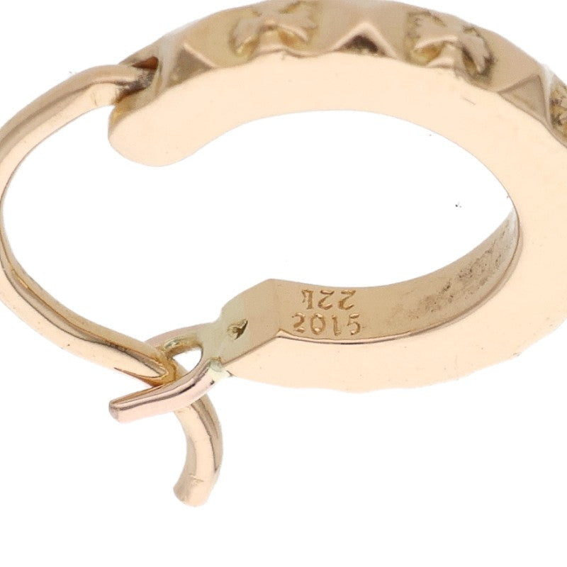Chrome Hearts 22K Tiny TFP Hoop Yellow Gold