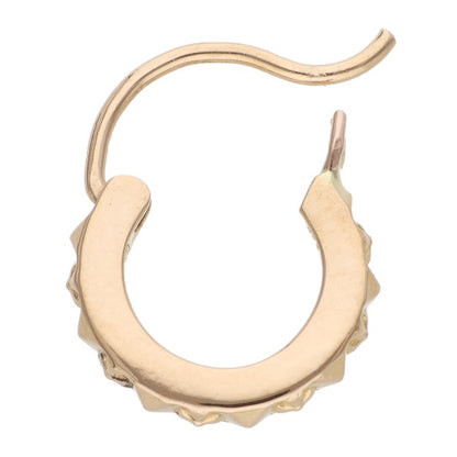 Chrome Hearts 22K Tiny TFP Hoop Yellow Gold