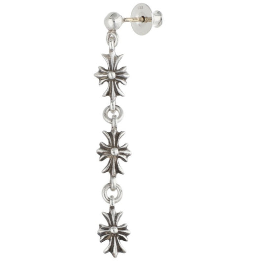 Chrome Hearts Tiny E CH Plus 3 Drop Silver Size ONE SIZE
