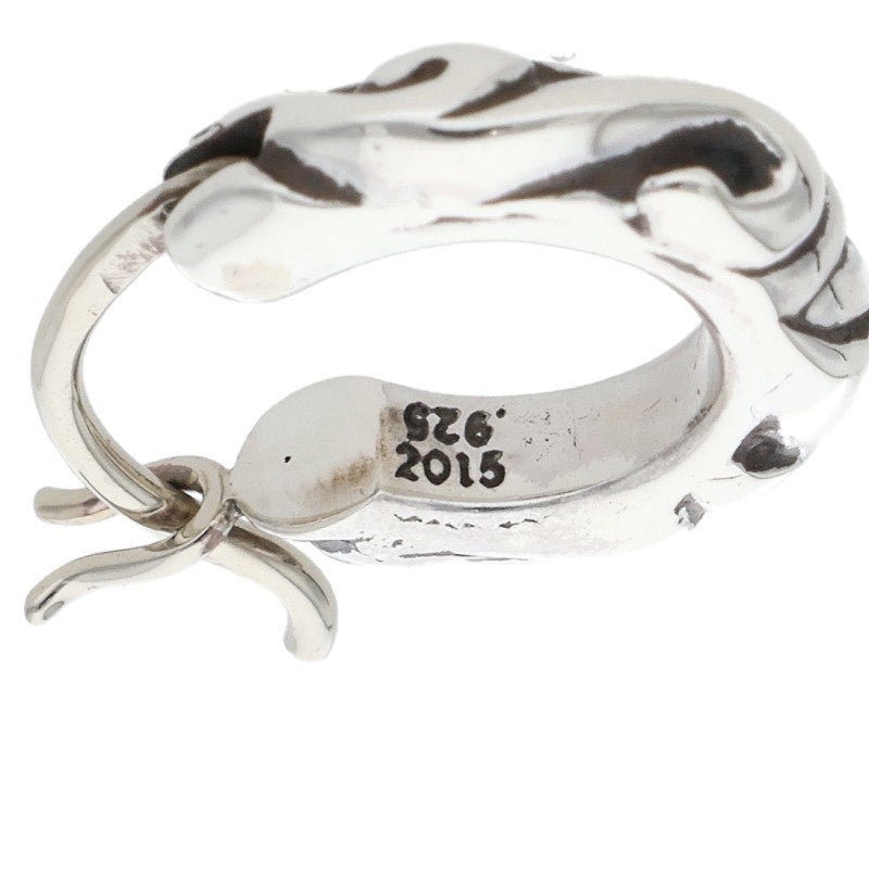 Chrome Hearts Tiny Scroll Hoop Silver Size ONE SIZE
