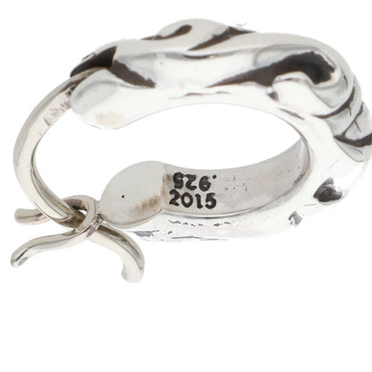 Chrome Hearts Tiny Scroll Hoop Silver Size ONE SIZE