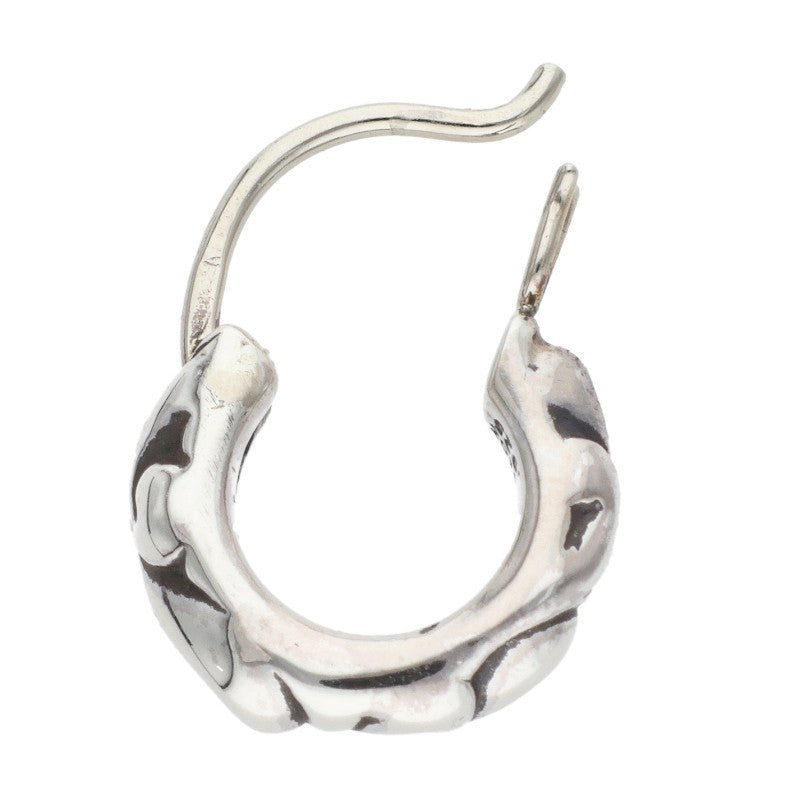 Chrome Hearts Tiny Scroll Hoop Silver Size ONE SIZE