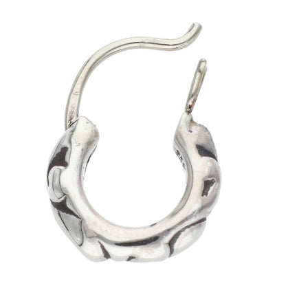 Chrome Hearts Tiny Scroll Hoop Silver Size ONE SIZE