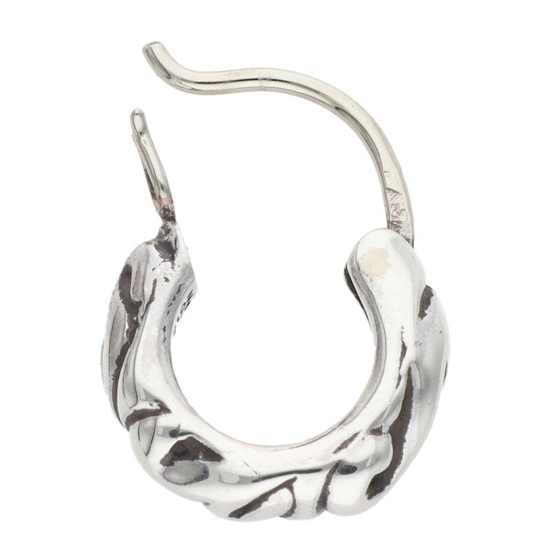 Chrome Hearts Tiny Scroll Hoop Silver Size ONE SIZE