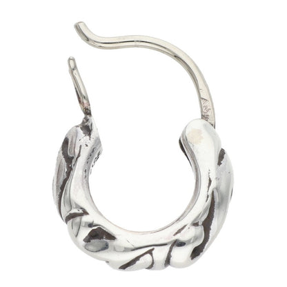 Chrome Hearts Tiny Scroll Hoop Silver Size ONE SIZE