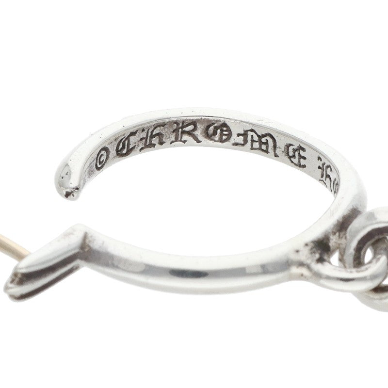 Chrome Hearts Tiny CH Cross Hoop Silver Size ONE SIZE