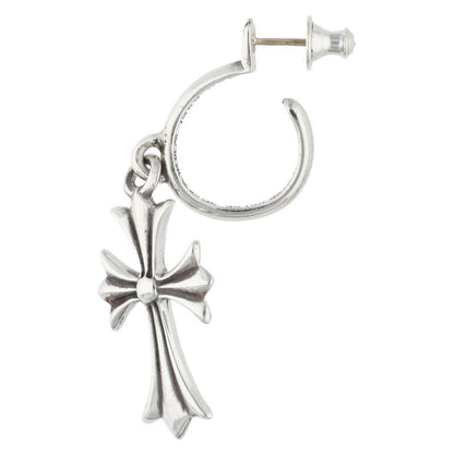 Chrome Hearts Tiny CH Cross Hoop Silver Size ONE SIZE