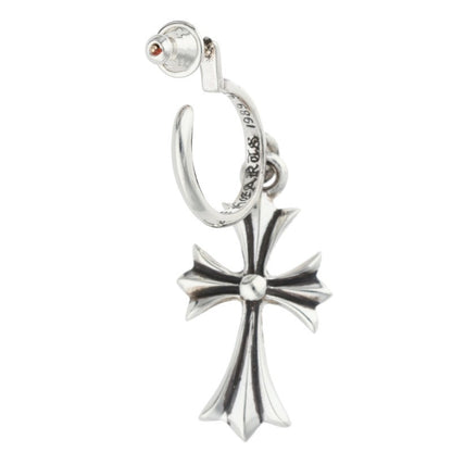 Chrome Hearts Tiny CH Cross Hoop Silver Size ONE SIZE