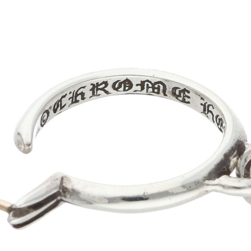 Chrome Hearts Tiny CH Cross Hoop Silver Size ONE SIZE