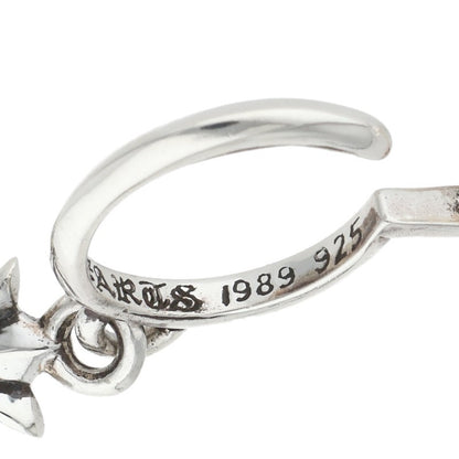 Chrome Hearts Tiny CH Cross Hoop Silver Size ONE SIZE