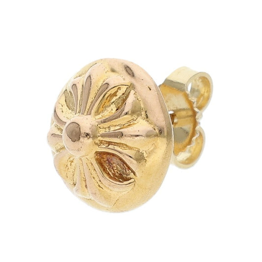 Chrome Hearts 22K Yellow Gold Cross Ball Stud Size ONE SIZE