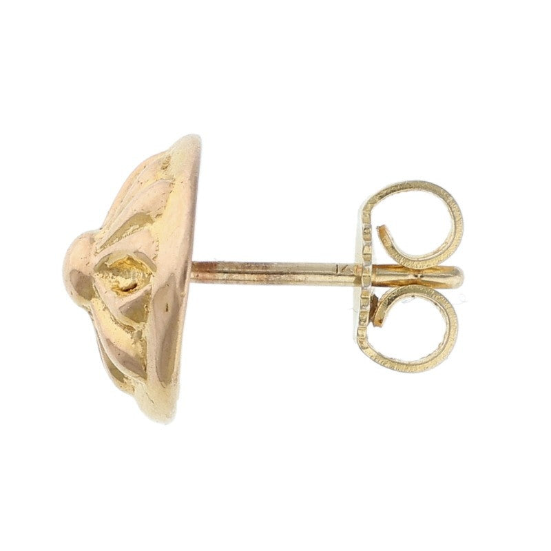 Chrome Hearts 22K Yellow Gold Cross Ball Stud Size ONE SIZE