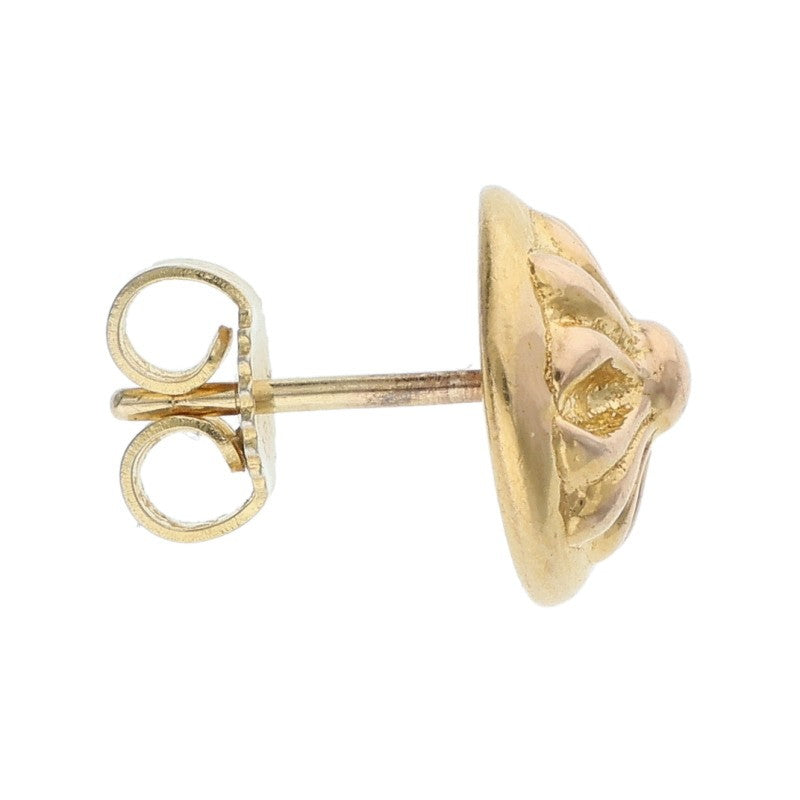 Chrome Hearts 22K Yellow Gold Cross Ball Stud Size ONE SIZE
