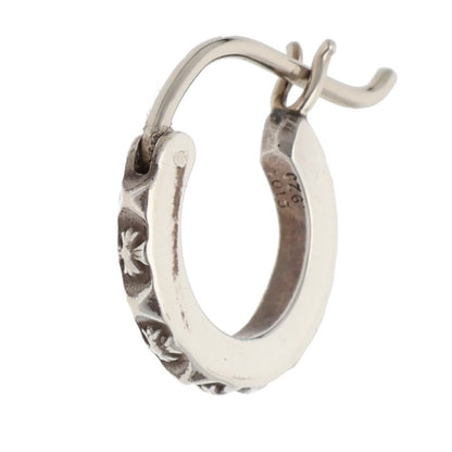 Chrome Hearts Tiny TFP Hoop Silver Size ONE SIZE
