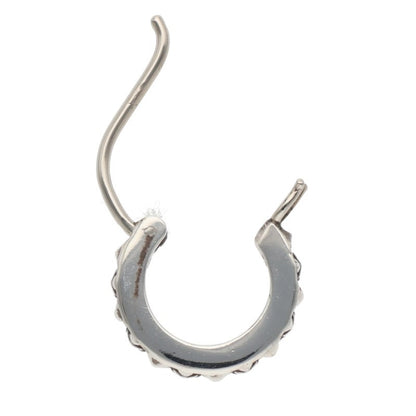 Chrome Hearts Tiny TFP Hoop Silver Size ONE SIZE