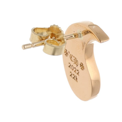 Chrome Hearts YIN YANG 22K Yellow Gold Earring Size ONE SIZE