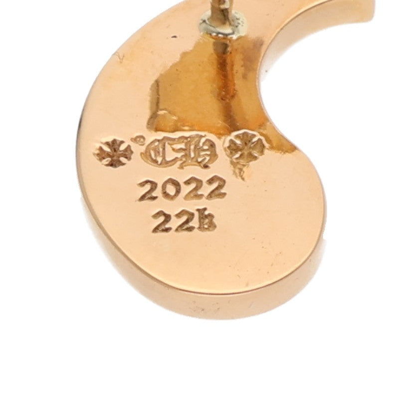 Chrome Hearts YIN YANG 22K Yellow Gold Earring Size ONE SIZE