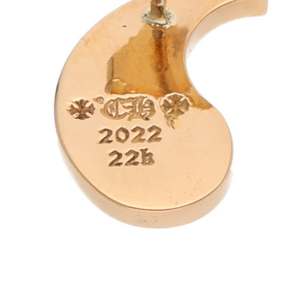 Chrome Hearts YIN YANG 22K Yellow Gold Earring Size ONE SIZE