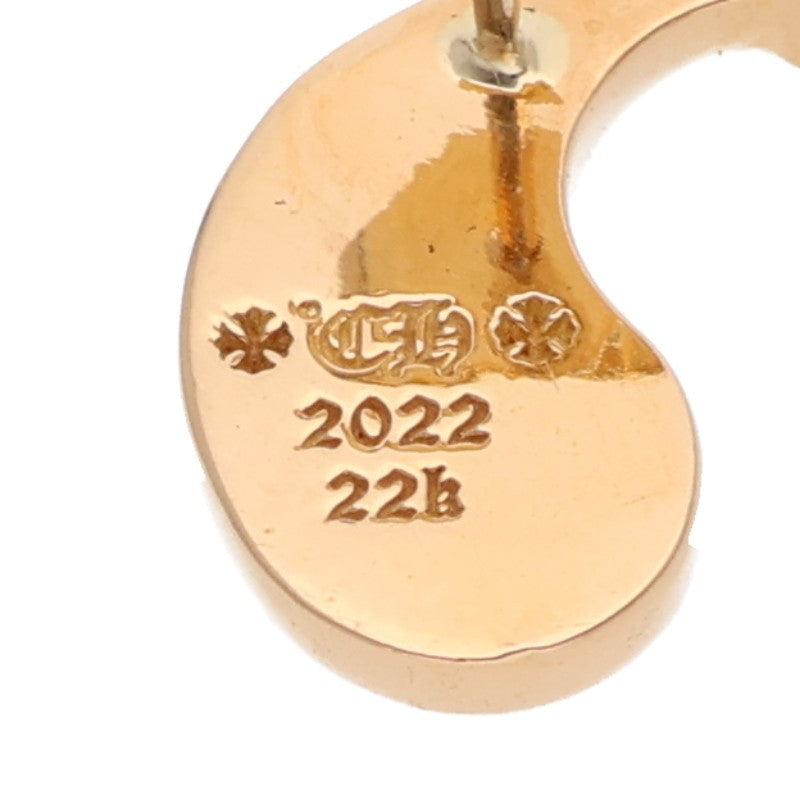 Chrome Hearts YIN YANG 22K Yellow Gold Earring Size ONE SIZE