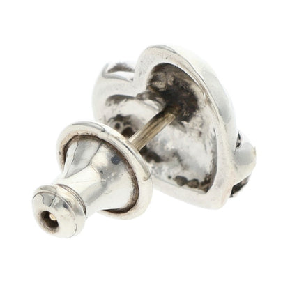 Chrome Hearts STUD HEART Silver Earring Size ONE SIZE