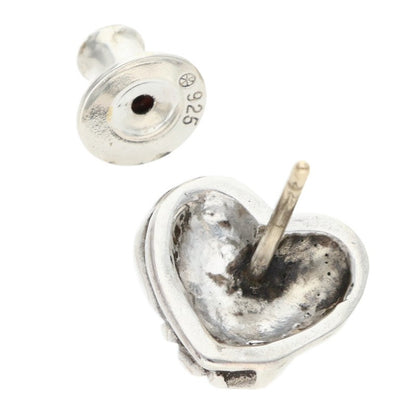 Chrome Hearts STUD HEART Silver Earring Size ONE SIZE