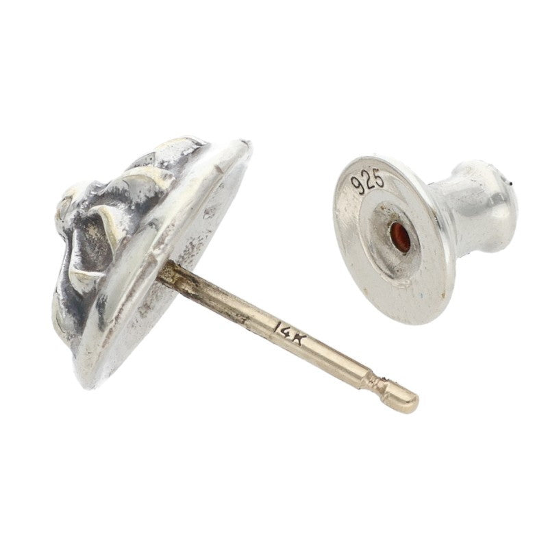Chrome Hearts CRSBLL Cross Ball Silver Earring Size ONE SIZE