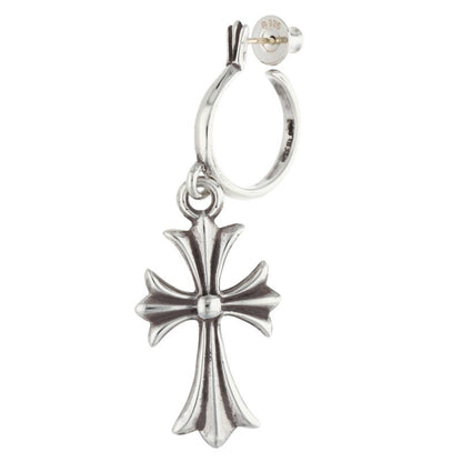 Chrome Hearts TINY CH CROSS Hoop Earring Size ONE SIZE