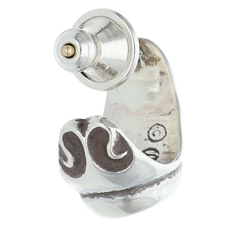 Chrome Hearts CARVED TEARDROP Silver Earring Size ONE SIZE