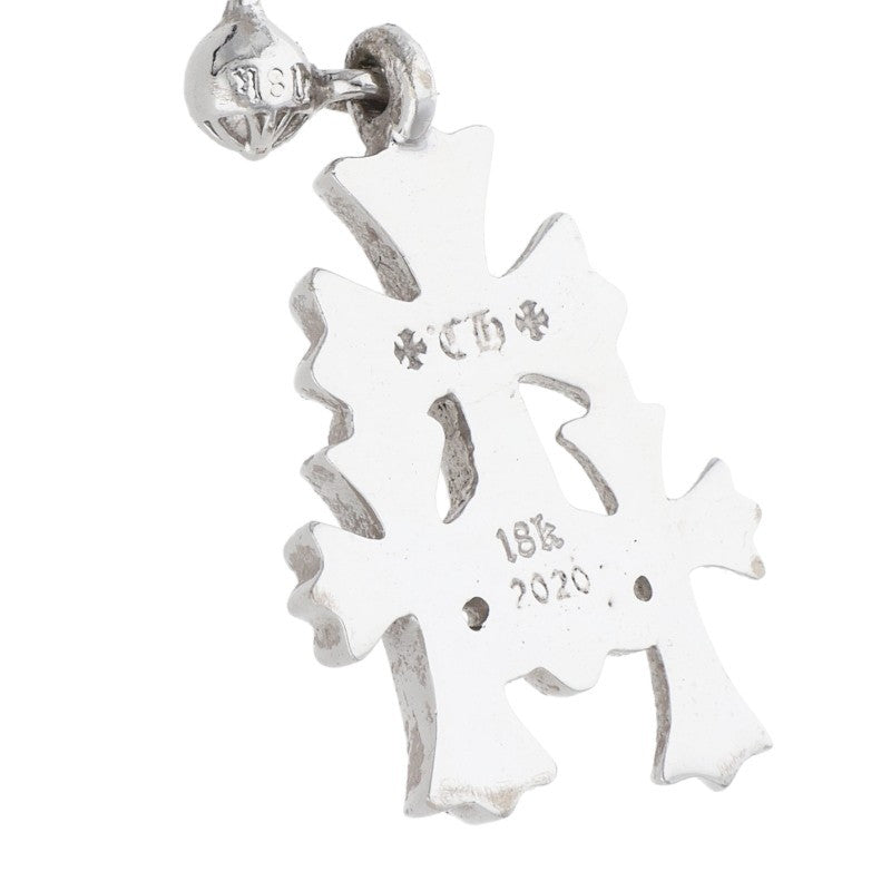 Chrome Hearts 18K Triple CH Diamond Earring Size ONE SIZE