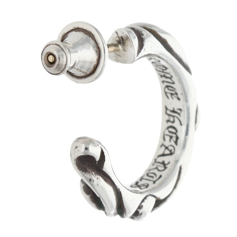 Chrome Hearts SCROLL HOOP Silver Earring Size ONE SIZE