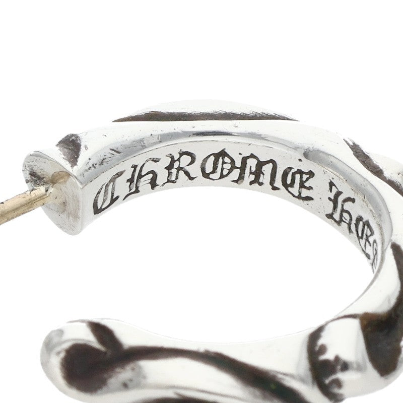 Chrome Hearts SCROLL HOOP Silver Earring Size ONE SIZE