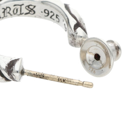 Chrome Hearts SCROLL HOOP Silver Earring Size ONE SIZE