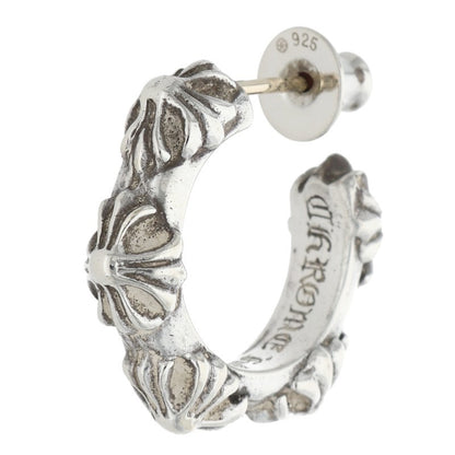 Chrome Hearts HOOP CROSS SML Silver Earring Size ONE SIZE