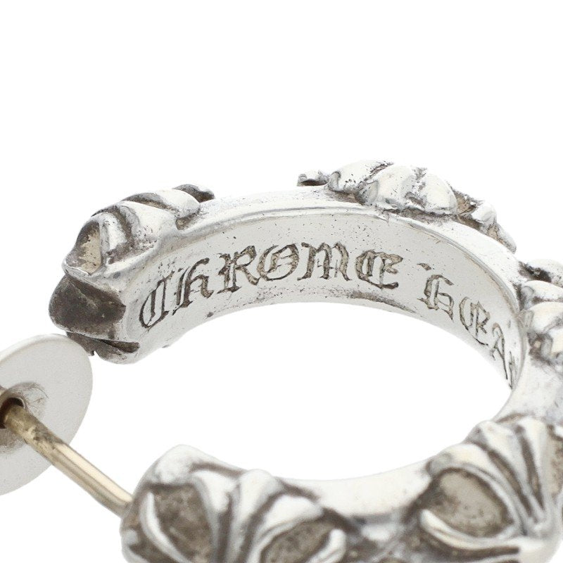 Chrome Hearts HOOP CROSS SML Silver Earring Size ONE SIZE