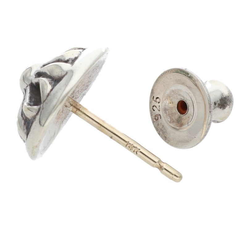 Chrome Hearts STUD CRSBLL Silver Earring