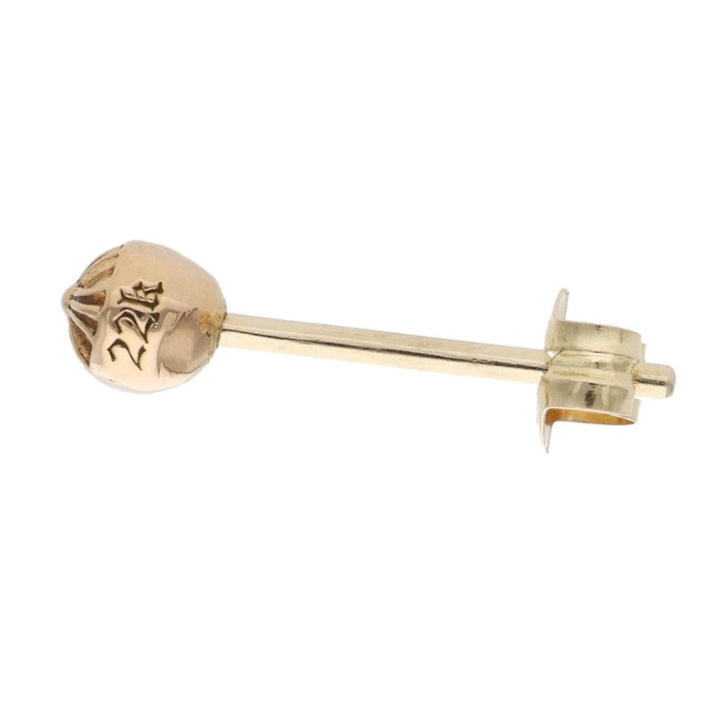 Chrome Hearts 22K MINI CRS BALL Stud Gold Size ONE SIZE
