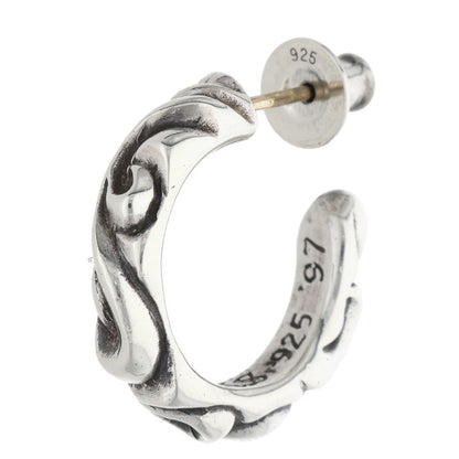 Chrome Hearts HOOP SCROLL 1 Silver Earring Size ONE SIZE