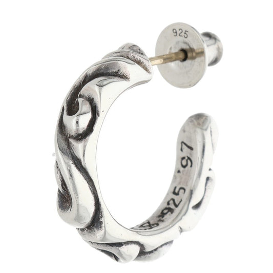 Chrome Hearts HOOP SCROLL 1 Silver Earring Size ONE SIZE