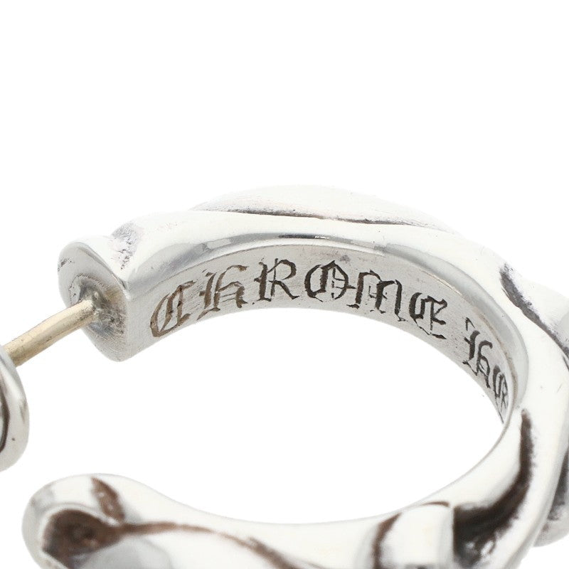 Chrome Hearts HOOP SCROLL 1 Silver Earring Size ONE SIZE