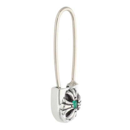 Chrome Hearts Safety Pin Emerald Silver Size ONE SIZE