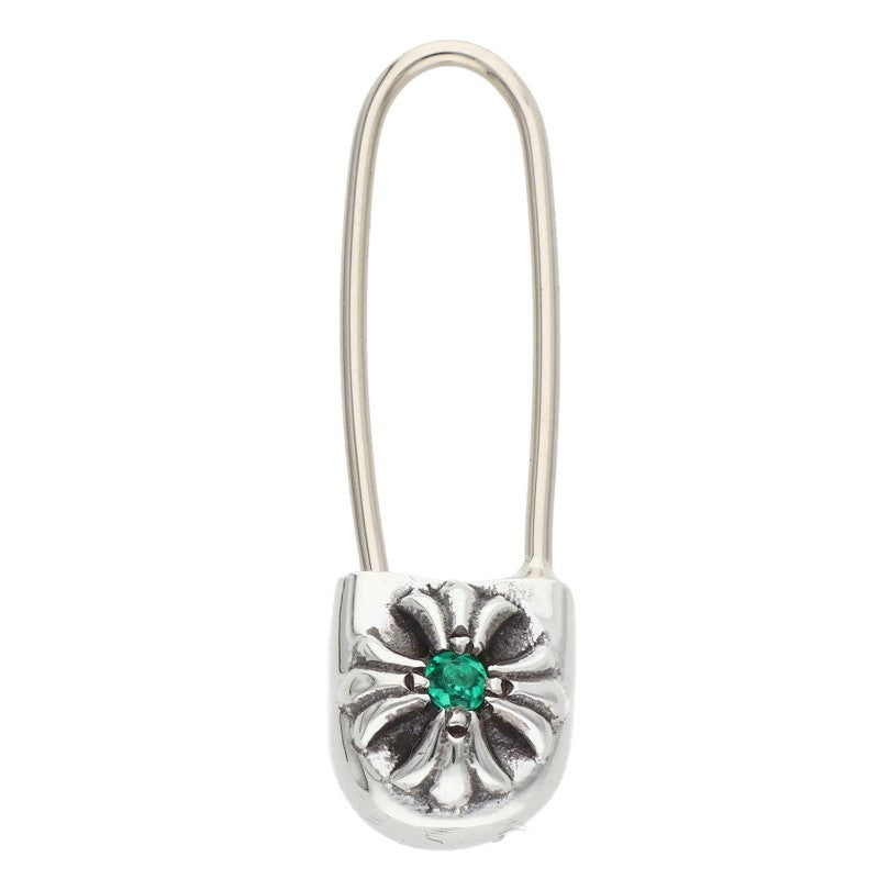 Chrome Hearts Safety Pin Emerald Silver Size ONE SIZE