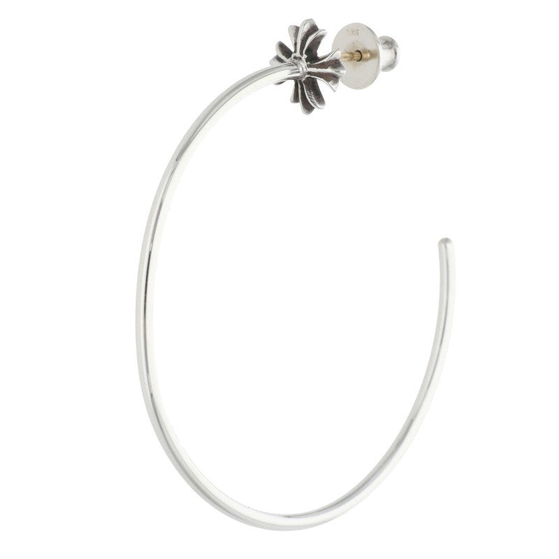 Chrome Hearts CH Plus Hoop Silver Earring Size ONE SIZE