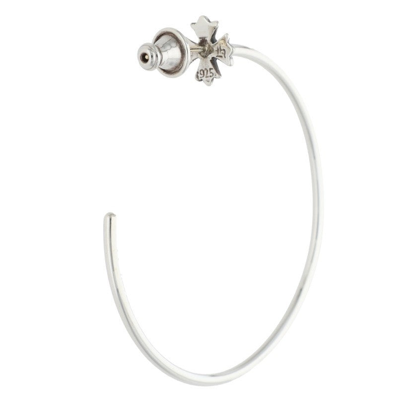 Chrome Hearts CH Plus Hoop Silver Earring Size ONE SIZE