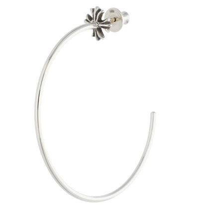 Chrome Hearts CH Plus Hoop Silver Earring Size ONE SIZE