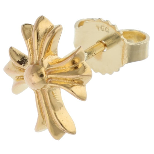 Chrome Hearts 22K CH Cross Stud Gold Earring Size ONE SIZE