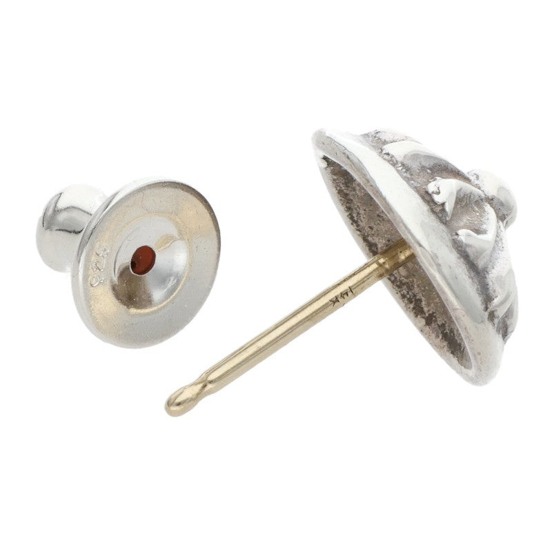 Chrome Hearts Silver Cross Ball Stud Earring Size ONE SIZE